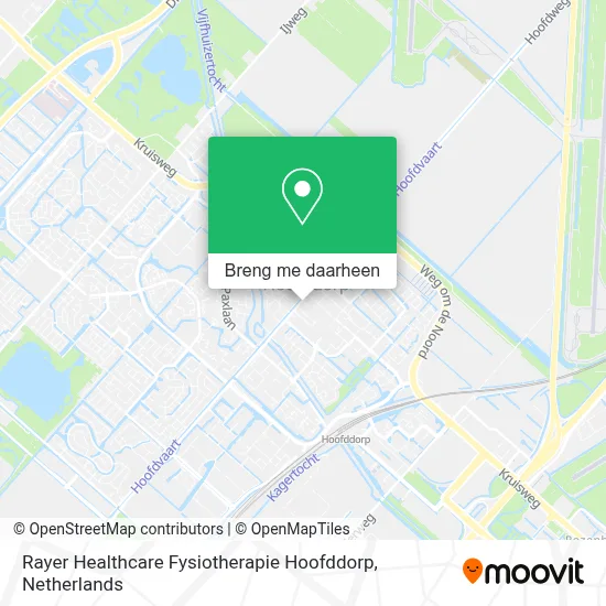 Rayer Healthcare Fysiotherapie Hoofddorp kaart