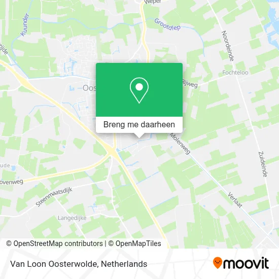 Van Loon Oosterwolde kaart