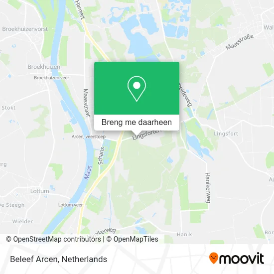 Beleef Arcen kaart