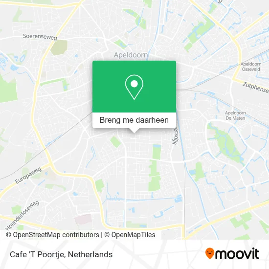 Cafe 'T Poortje kaart