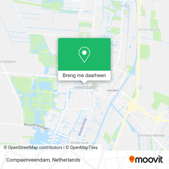 Compaenveendam kaart