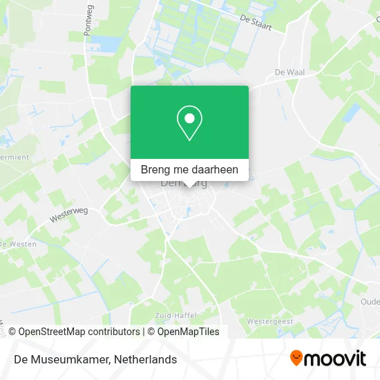 De Museumkamer kaart