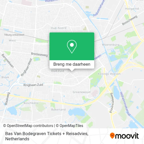 Bas Van Bodegraven Tickets + Reisadvies kaart