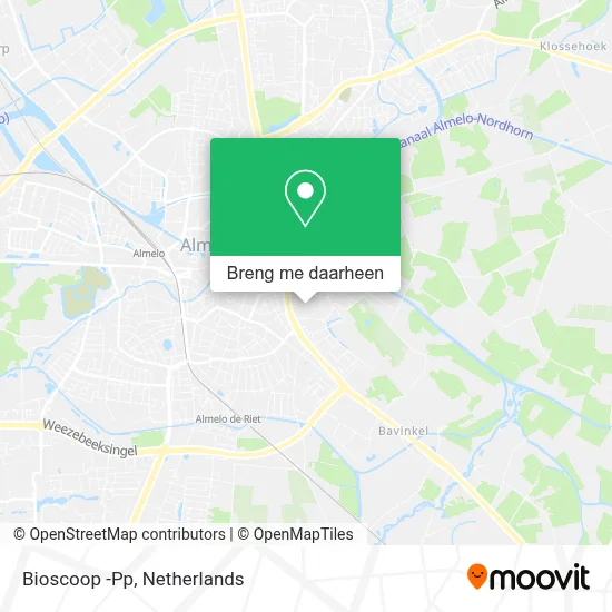Bioscoop -Pp kaart