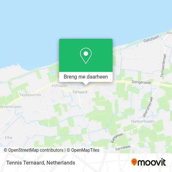 Tennis Ternaard kaart