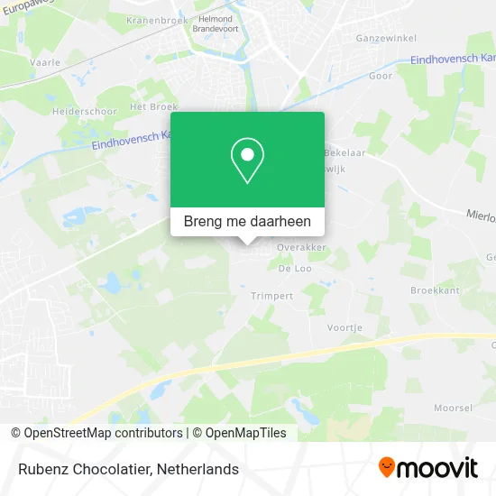 Rubenz Chocolatier kaart