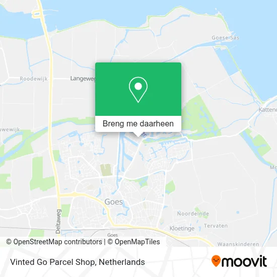 Vinted Go Parcel Shop kaart