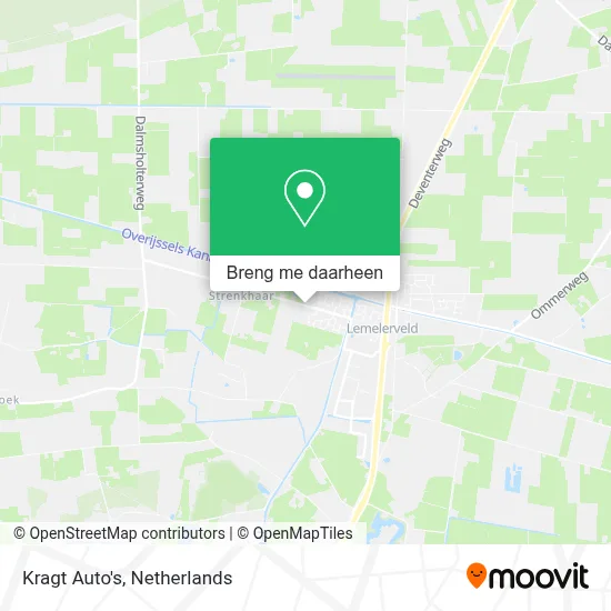 Kragt Auto's kaart