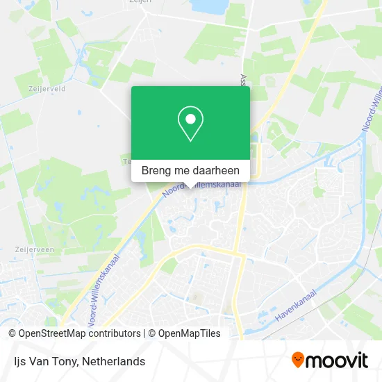 Ijs Van Tony kaart