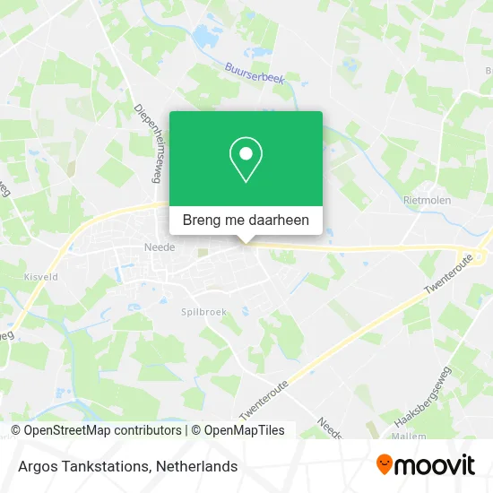 Argos Tankstations kaart