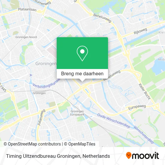 Timing Uitzendbureau Groningen kaart