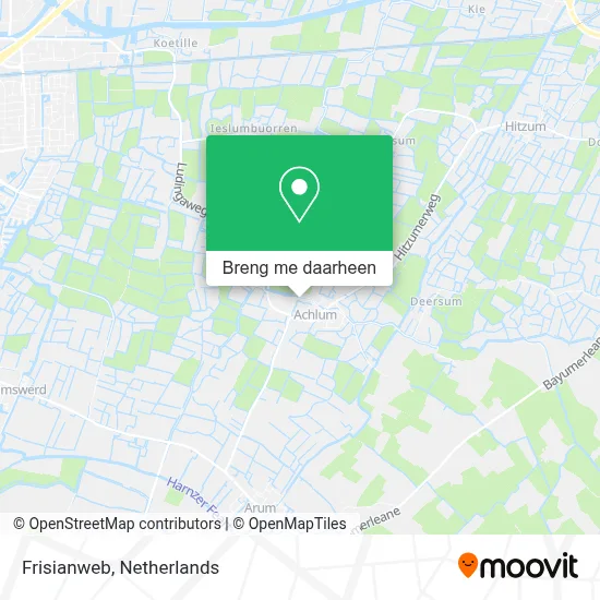 Frisianweb kaart