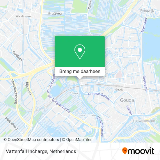 Vattenfall Incharge kaart