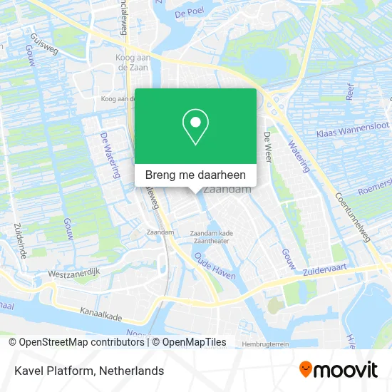 Kavel Platform kaart