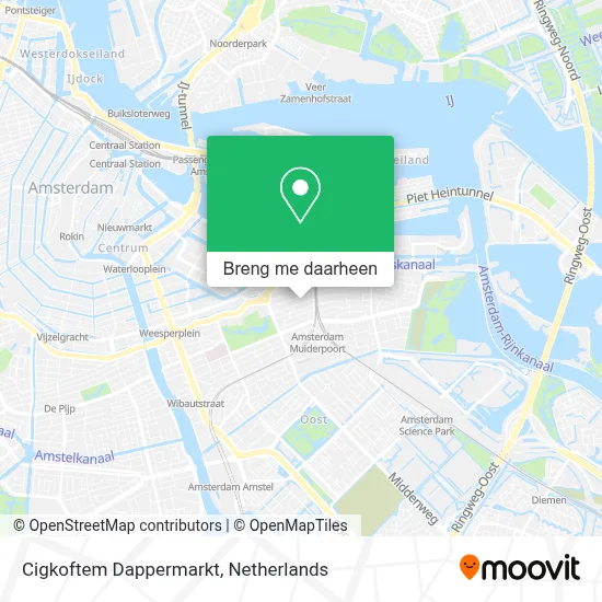 Cigkoftem Dappermarkt kaart