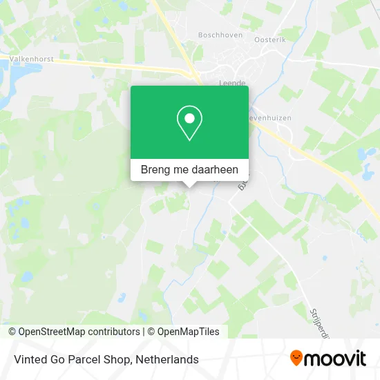 Vinted Go Parcel Shop kaart