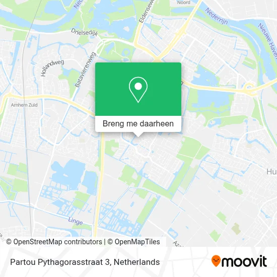 Partou Pythagorasstraat 3 kaart