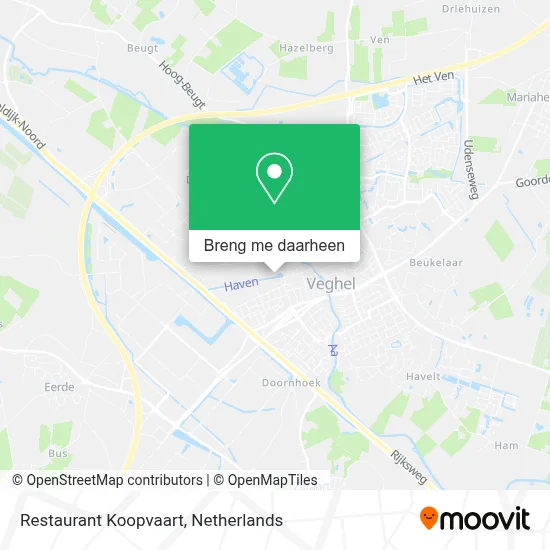 Restaurant Koopvaart kaart
