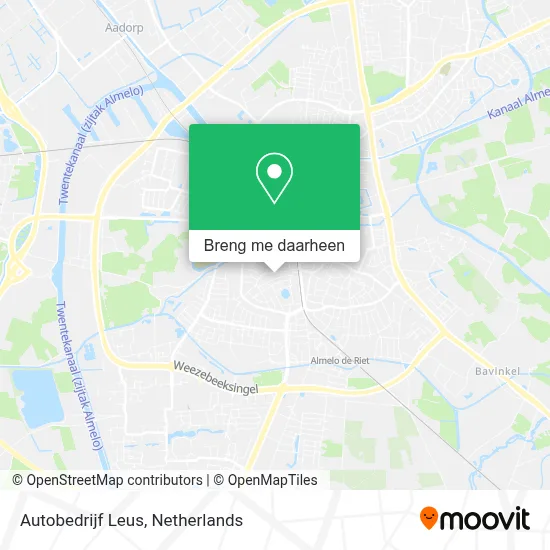 Autobedrijf Leus kaart