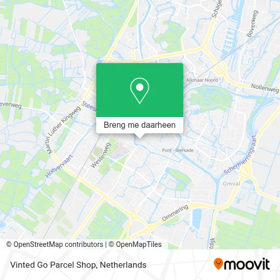 Vinted Go Parcel Shop kaart