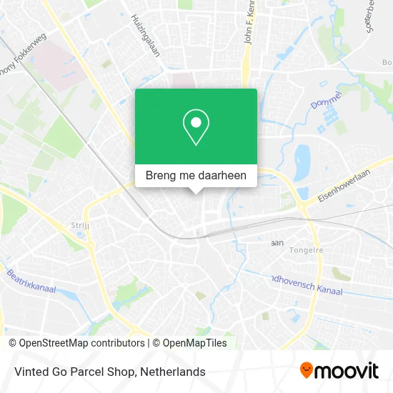 Vinted Go Parcel Shop kaart