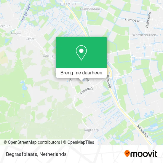 Begraafplaats kaart