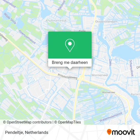 Pendeltje kaart