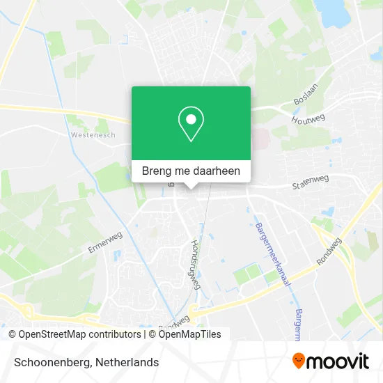 Schoonenberg kaart