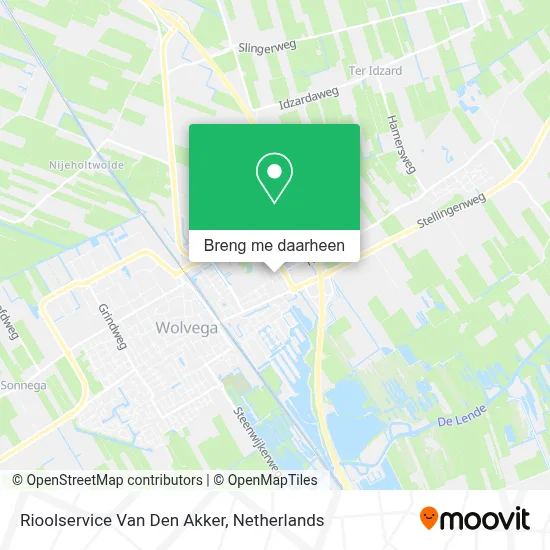 Rioolservice Van Den Akker kaart