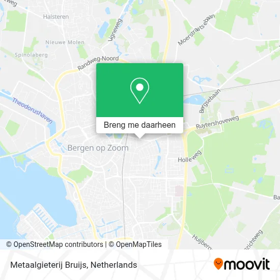 Metaalgieterij Bruijs kaart