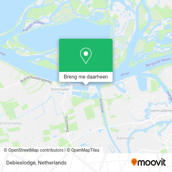 Debieslodge kaart