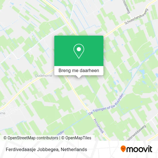 Ferdivedaasje Jobbegea kaart