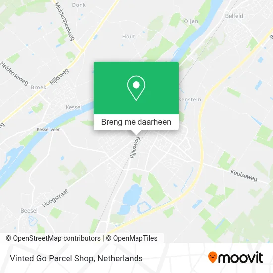 Vinted Go Parcel Shop kaart