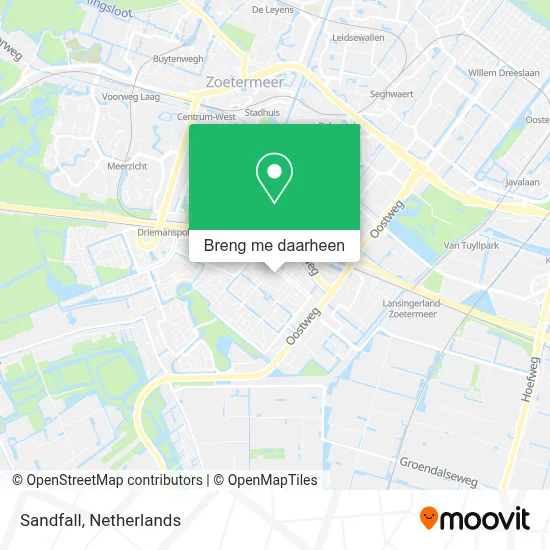 Sandfall kaart