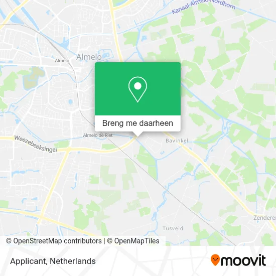 Applicant kaart