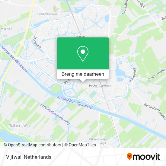 Vijfwal kaart