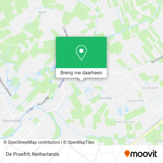De Proefrit kaart