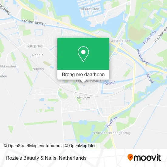 Rozie's Beauty & Nails kaart