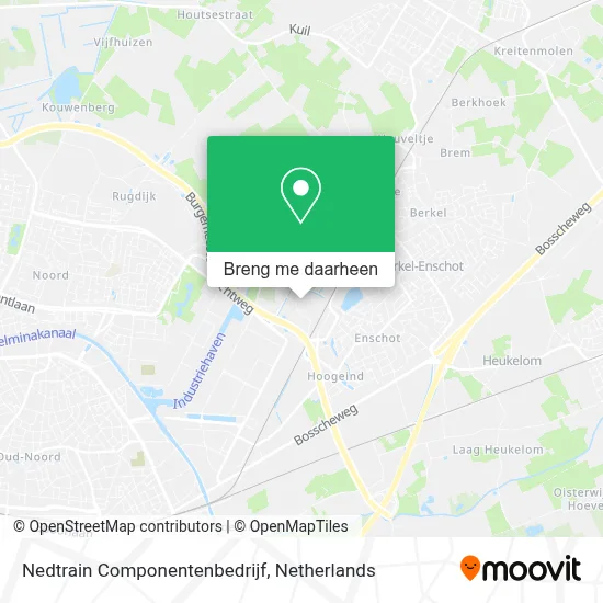 Nedtrain Componentenbedrijf kaart