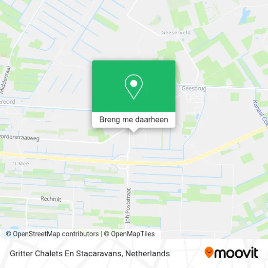 Gritter Chalets En Stacaravans kaart