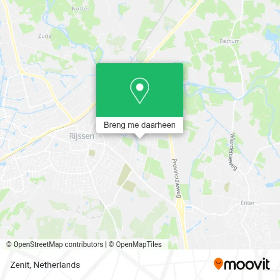Zenit kaart