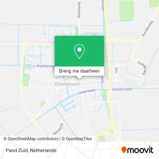 Pand Zuid kaart