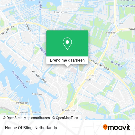 House Of Bling kaart