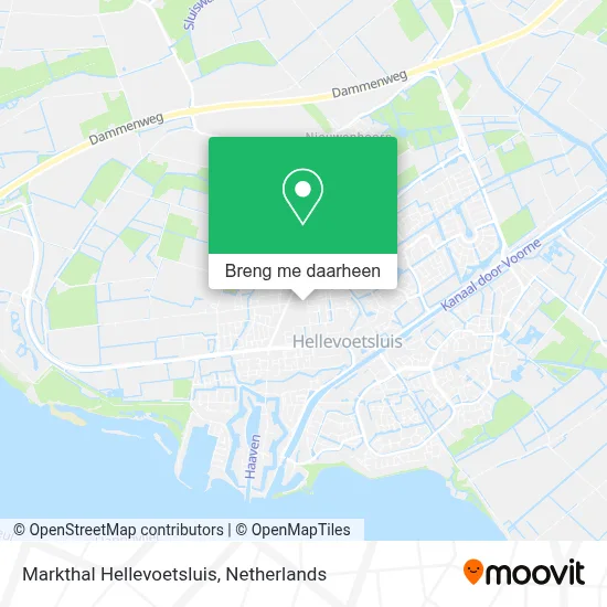 Markthal Hellevoetsluis kaart