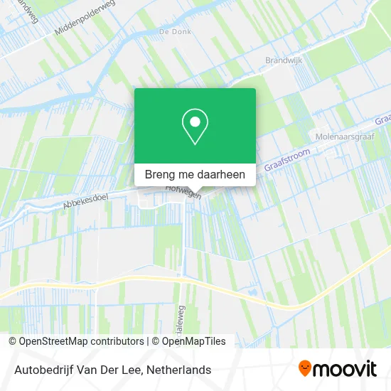 Autobedrijf Van Der Lee kaart