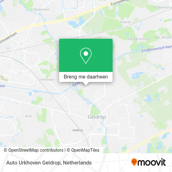 Auto Urkhoven Geldrop kaart