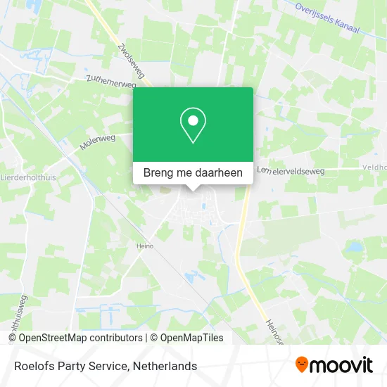 Roelofs Party Service kaart