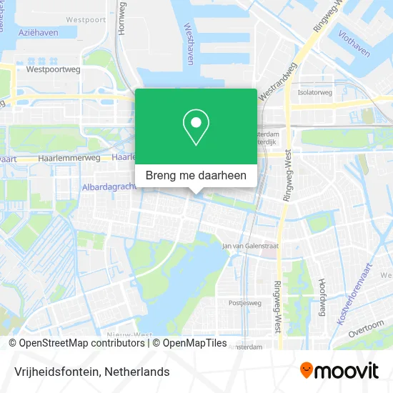 Vrijheidsfontein kaart