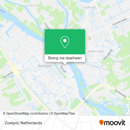 Zoetpot kaart