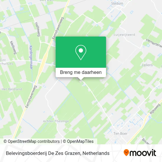 Belevingsboerderij De Zes Grazen kaart